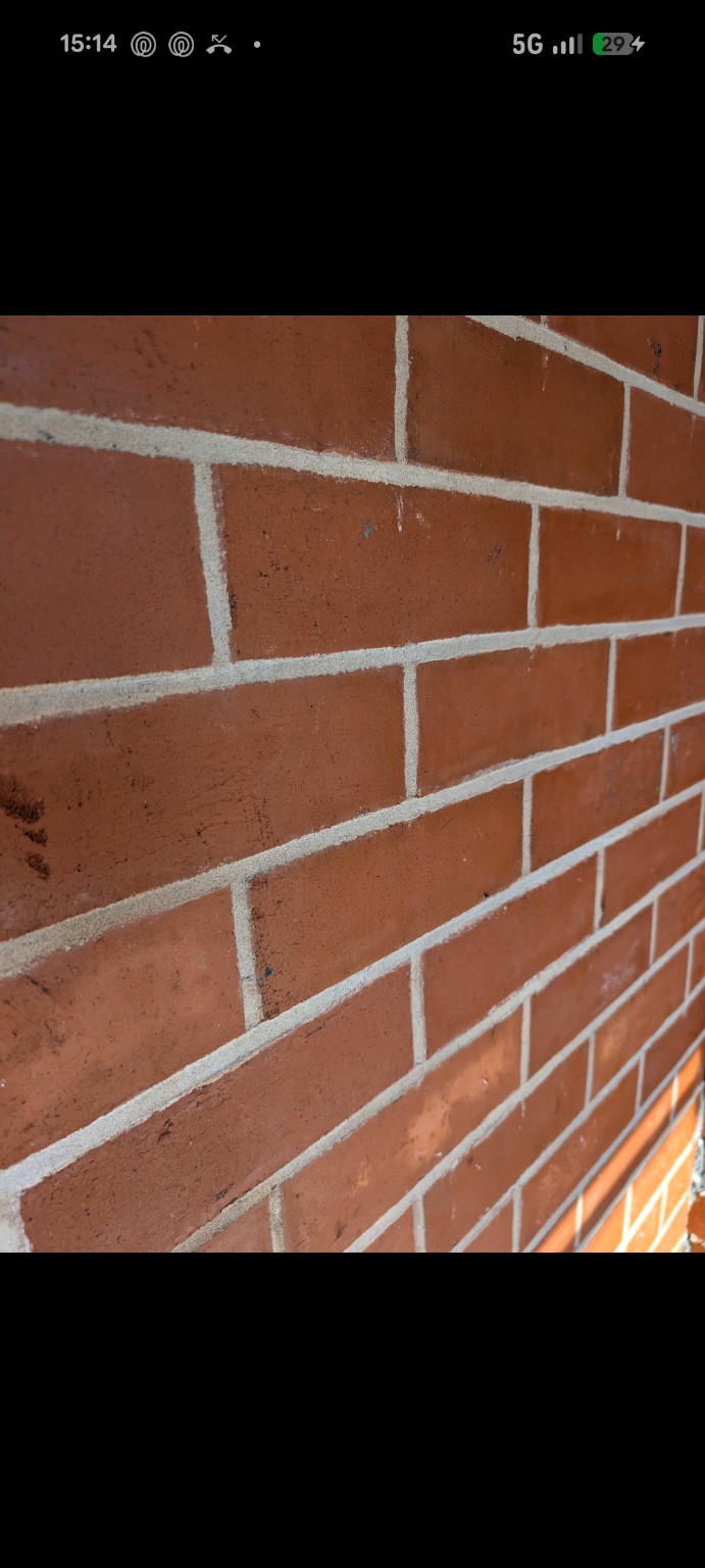Freshly repointed red brickwork by Classic Pointing
